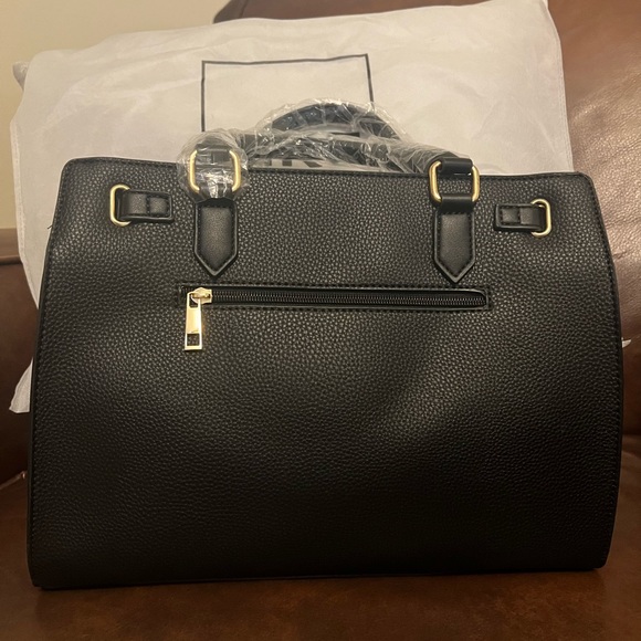 Brand new with tags Mia K Collection black satchel with matching wallet - Picture 7 of 7